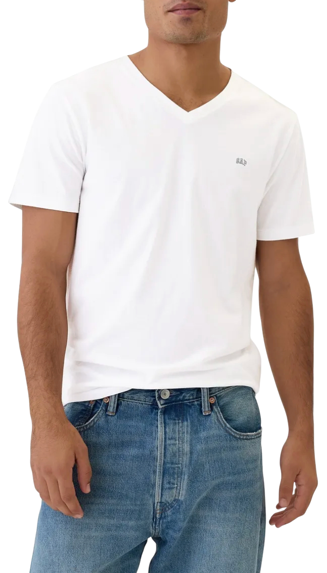Tričko GAP Micro Logo V-Neck
