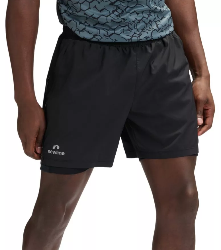 Pánské běžecké šortky Newline nwlFAST 2 in 1 Zip Pocket Shorts