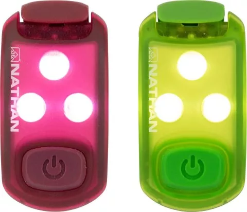 Nathan Strobe LED Safety Light Clip (2-Pack)