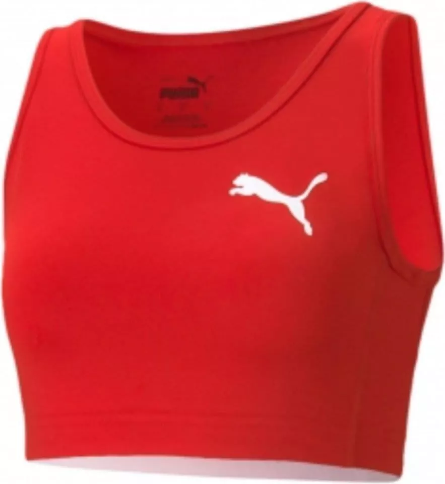 Puma red crop top best sale