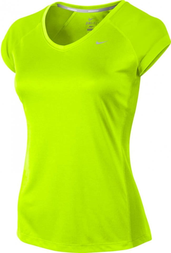 Nike women's miler v-neck running shirt hotsell