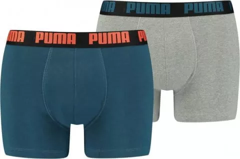 Basic Boxer 2er Pack Blau Grau F299