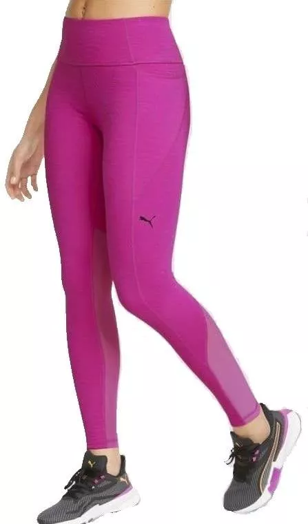 Dámské fitness legíny s vysokým pasem Puma Flawless 7/8 Tight Deep Orchid