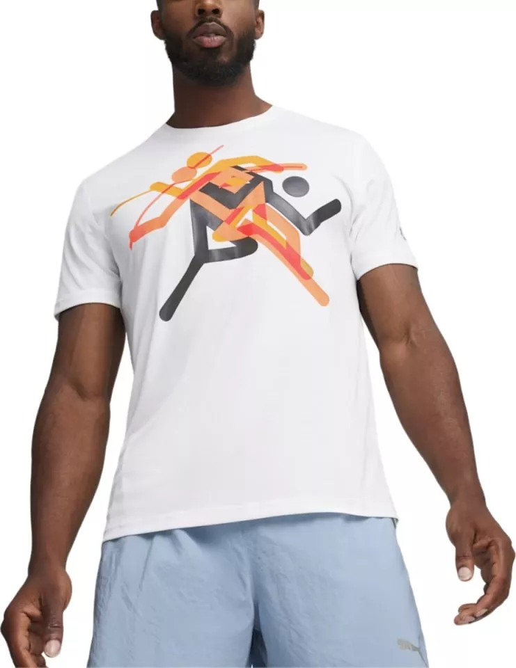 ★ PUMA★ MEN'S GRAPHICS RUNNING ILLUSTRATION TEE M 5272934 PUMA Men's Nitro Illustration Graphic Short Sleeve Tee
