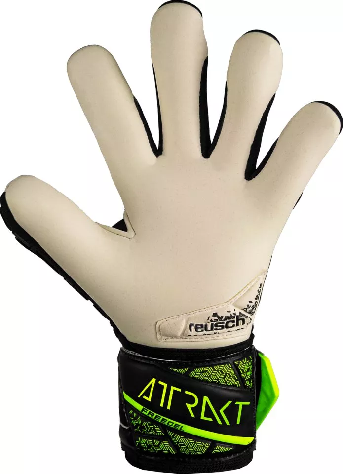 Dětské brankářské rukavice Reusch Attrakt Freegel Gold Finger Support Junior