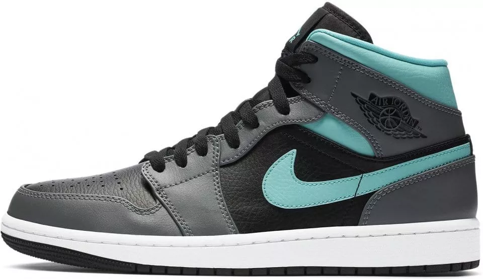 Jordan 1 mid grey black best sale