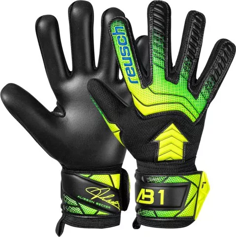 Reusch Attrakt AB1 Silver Goalkeeper Gloves Kids
