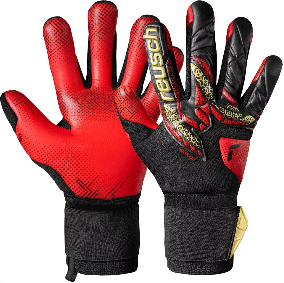 Luvas de Guarda-Redes Reusch Attrakt Gold Glue Print Goalkeeper Gloves