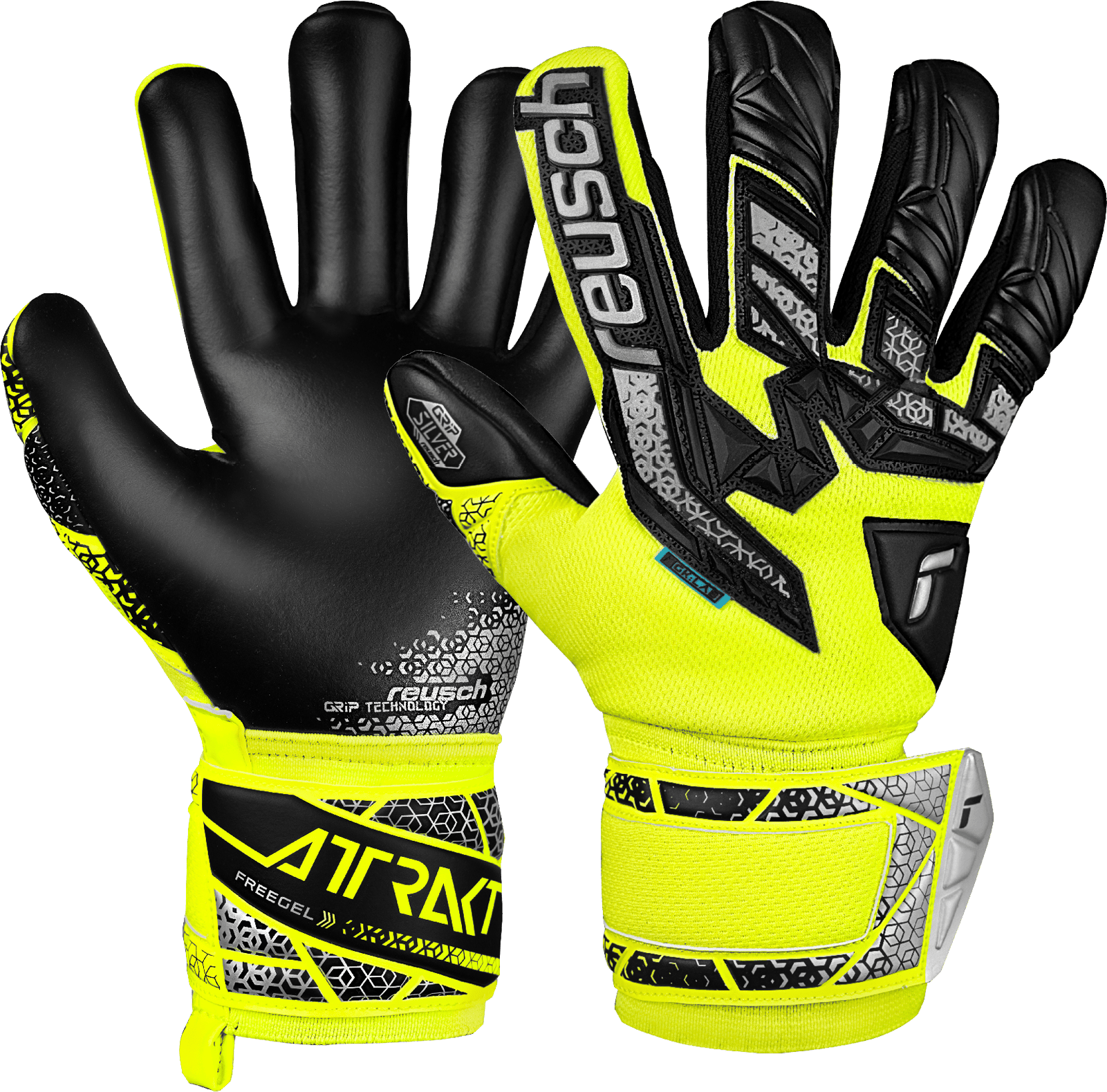 Brankárske rukavice Reusch Attrakt Freegel Silver Junior Goalkeeper Gloves