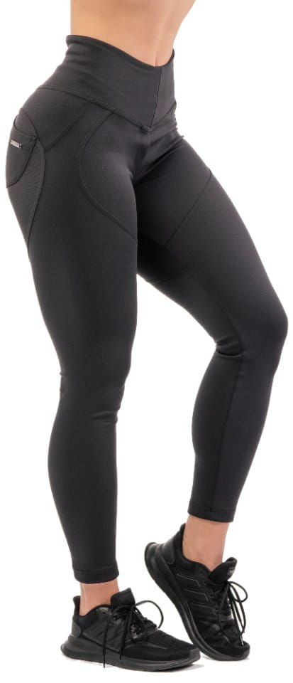 Tajice Nebbia High Waist Glossy Look Bubble Butt Pants