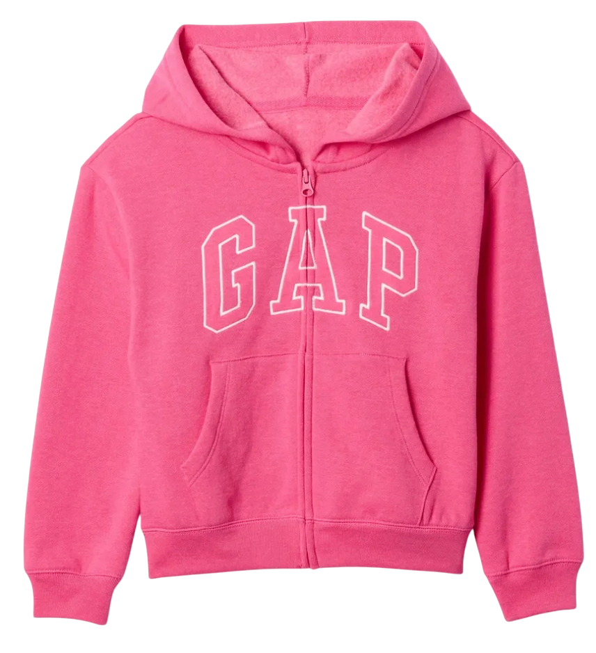Суитшърт с качулка GAP FullZip Logo