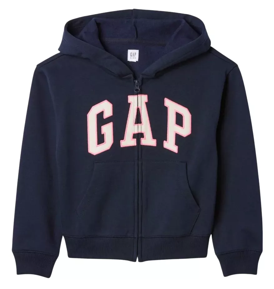 Суитшърт с качулка GAP FullZip Logo