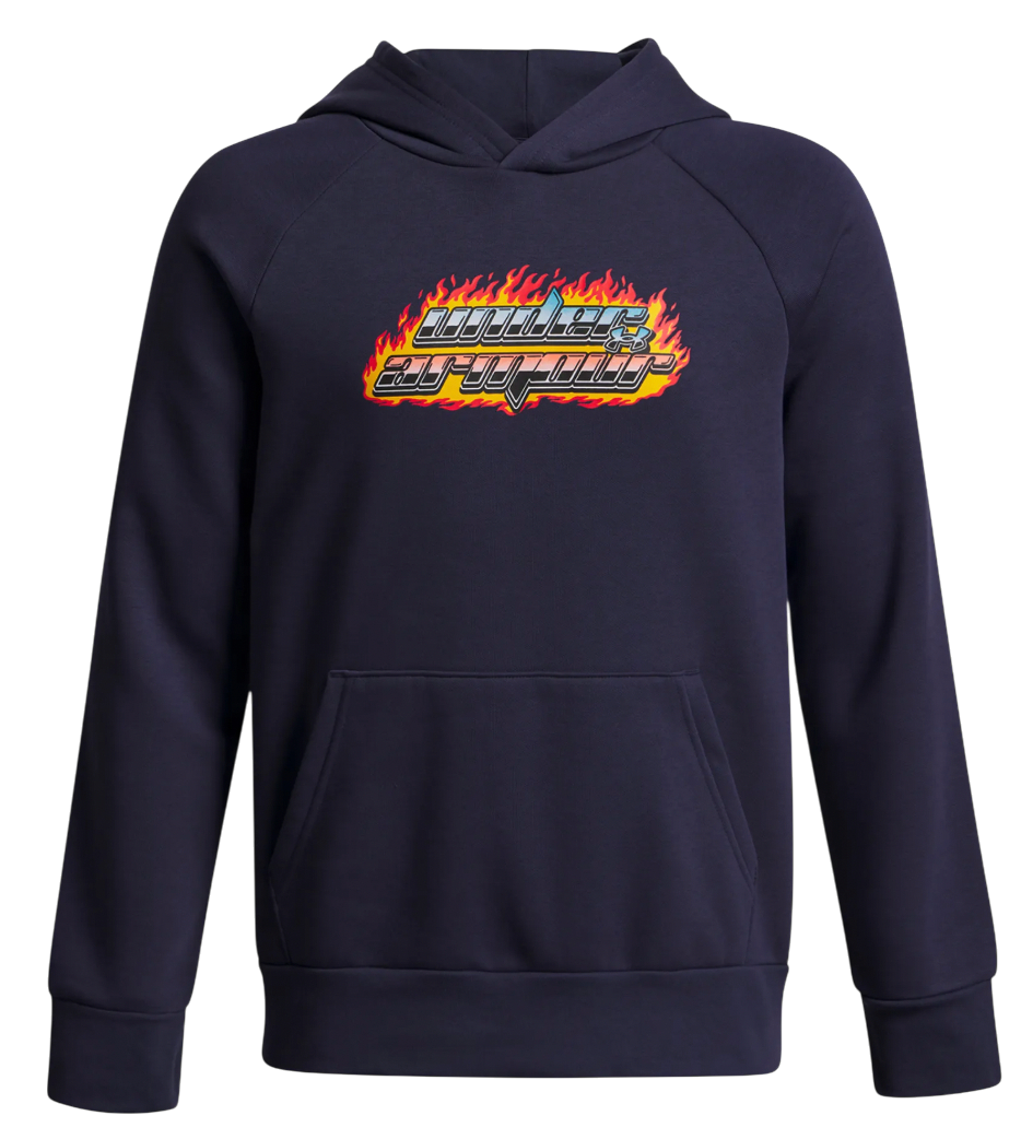 Mikica s kapuco Under Armour UA Rival Flc Flamin Wdmrk HD