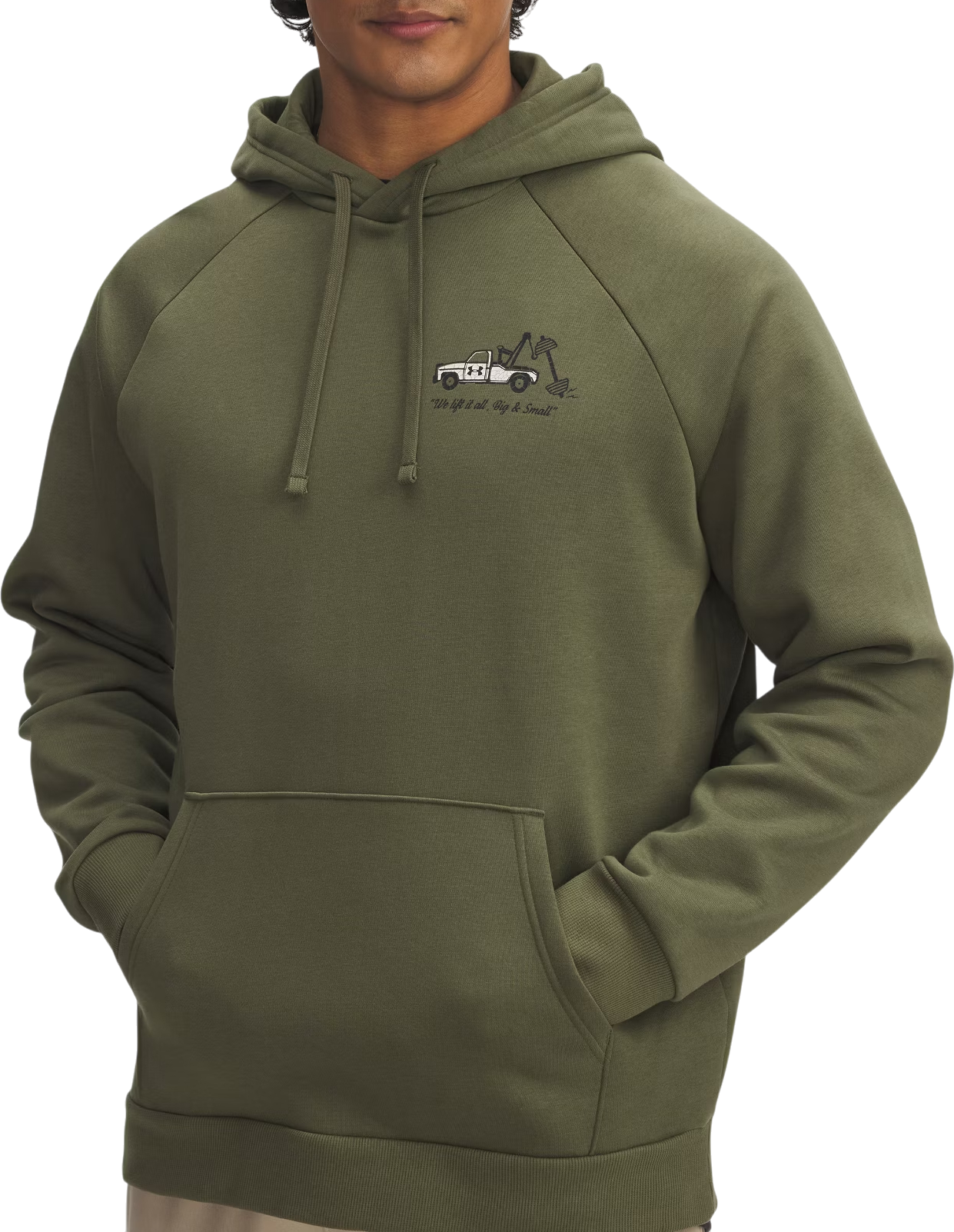 Sweatshirt med huva Under Armour UA Rival Fleece HBR Logo HD