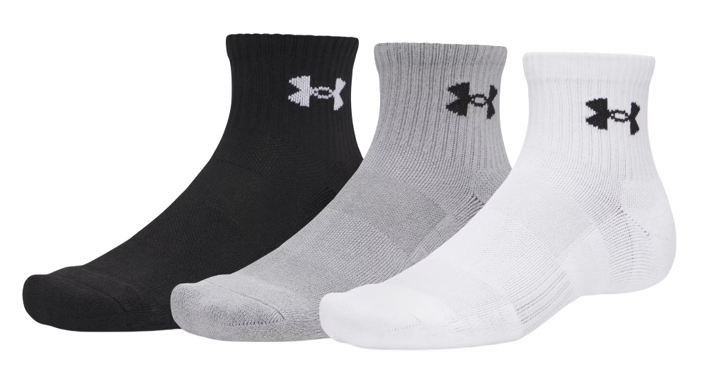 Under Armour Performance Cotton 3p Qtr Socks