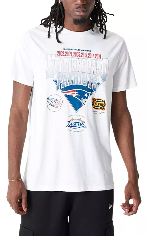 Pánské lifestyle tričko s krátkým rukávem New Era NFL New England Patriots Wordmark