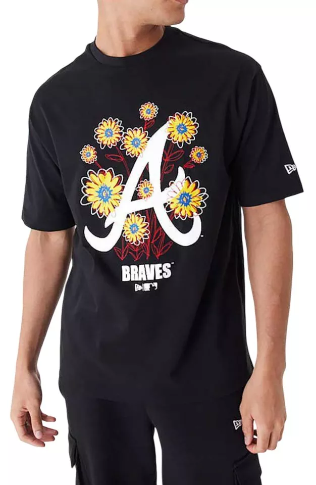 Tricou New Era Atlanta Braves MLB Floral Logo Oversized T-Shirt