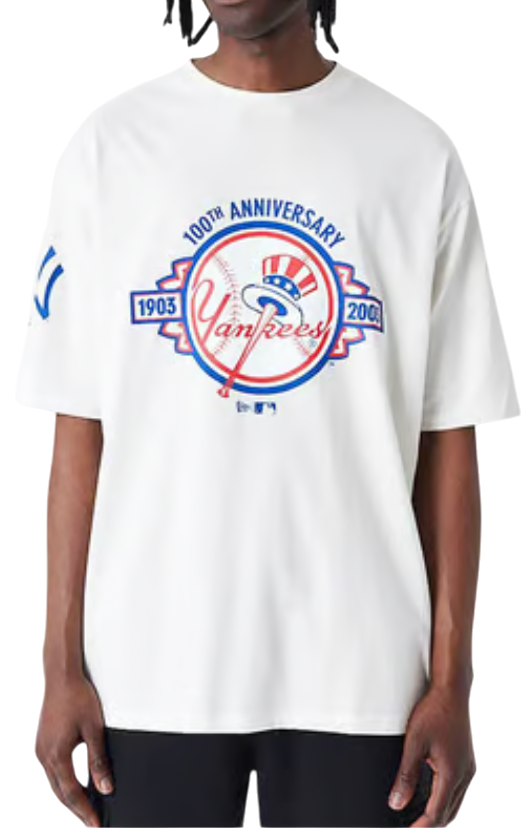 Era New York Yankees MLB Anniversary Oversized T-Shirt Rövid ujjú póló