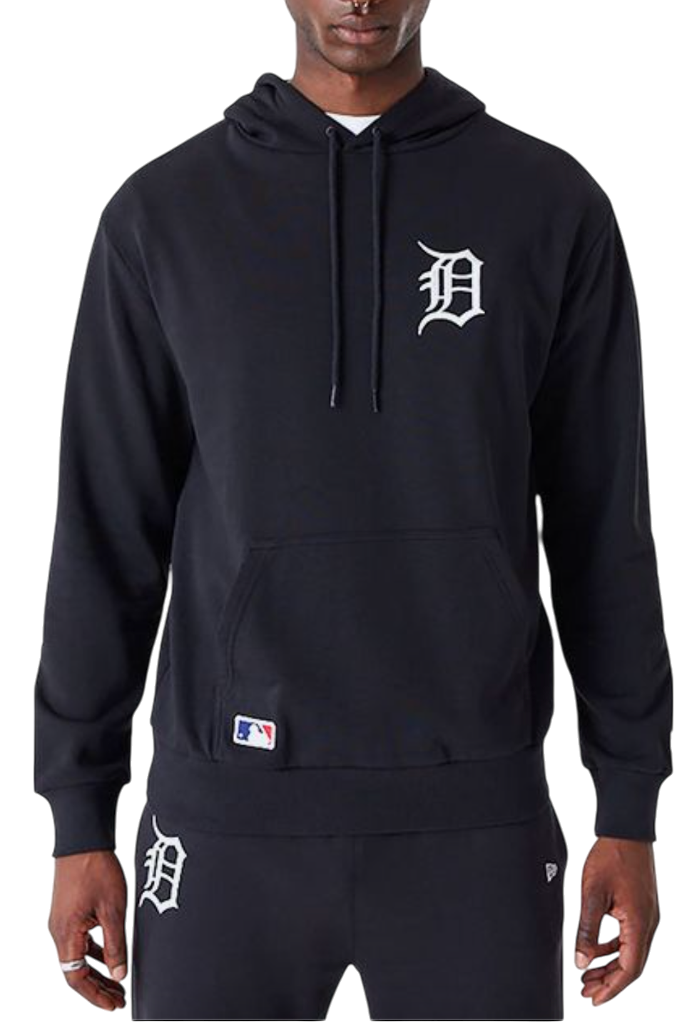 Felpe con cappuccio New Era Detroit Tigers MLB League Essentials Oversized Hoody