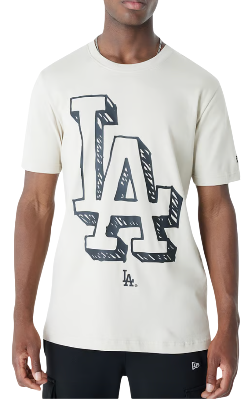 Pánské lifestyle tričko s krátkým rukávem New Era MLB Los Angeles Dodgers Doodle