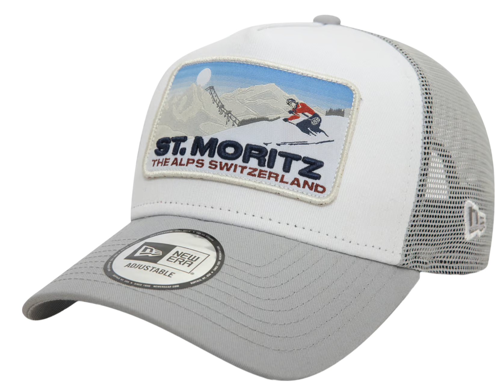 New Era St. Moritz Ski Patch Trucker Cap Baseball sapka
