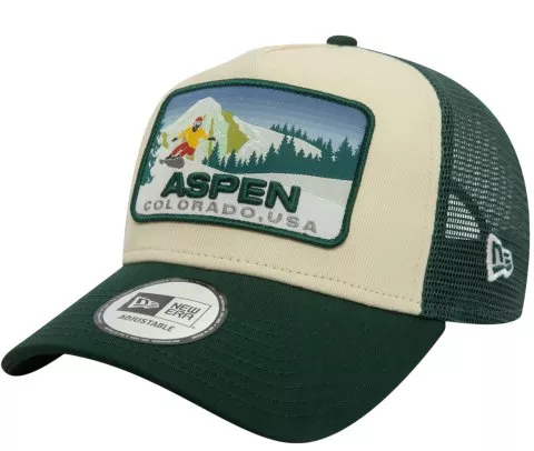 New Era Aspen Ski Patch Trucker Cap