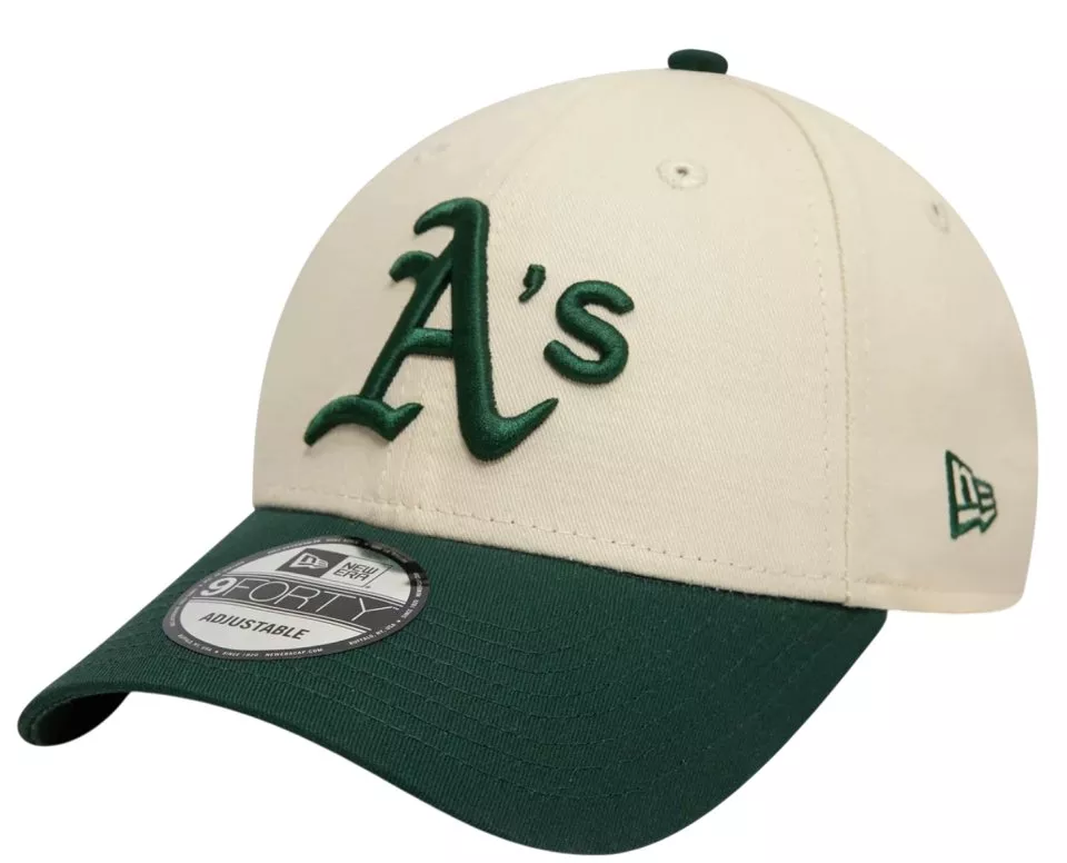 Šiltovka New Era Hellbeige Oakland Athletics Colour Block 9FORTY Verstellbare Cap