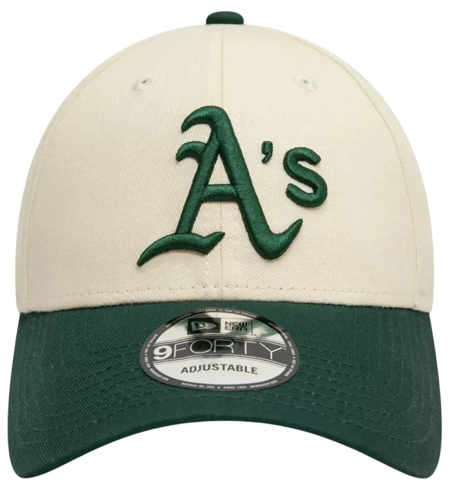 Šiltovka New Era Hellbeige Oakland Athletics Colour Block 9FORTY Verstellbare Cap