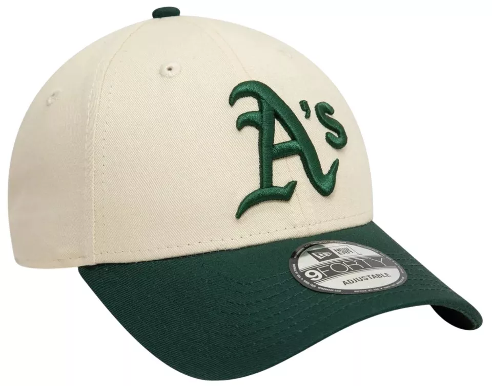 Šiltovka New Era Hellbeige Oakland Athletics Colour Block 9FORTY Verstellbare Cap