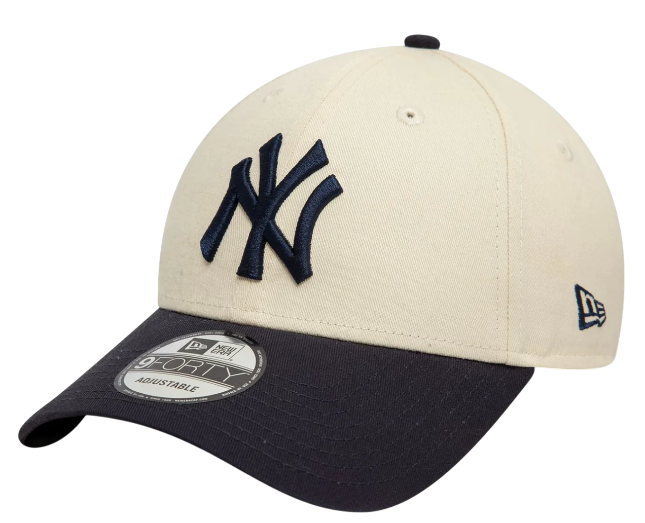 Era Hellbeige New York Yankees Colour Block 9FORTY Verstellbare Cap
