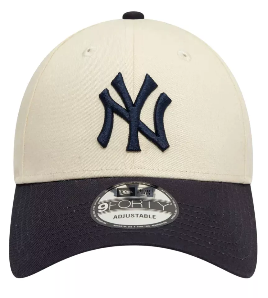 Era Hellbeige New York Yankees Colour Block 9FORTY Verstellbare Cap