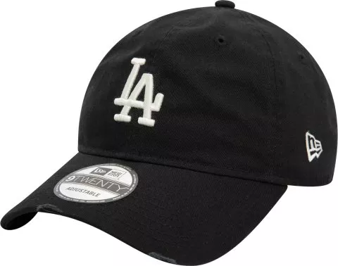 LA Dodgers Distressed Black 9TWENTY Adjustable Cap