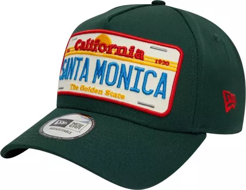 New Era Santa Monica License Plate Dark Green 9FORTY A-Frame Adjustable Cap