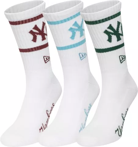 Era MLB Crew New York Yankees 3Pk Socks