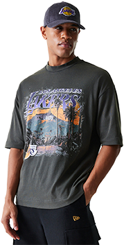 New Era NBA Washed Graphic Los Angeles Lakers T-Shirt