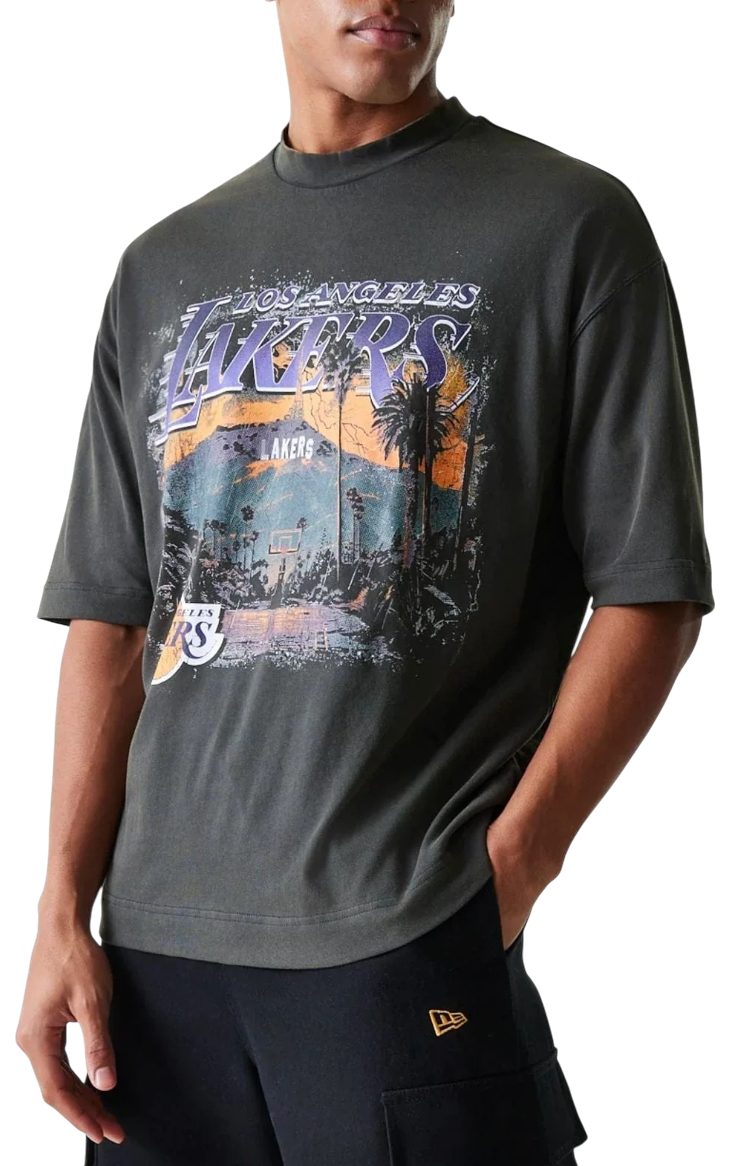 Тениска New Era NBA Washed Graphic Los Angeles Lakers
