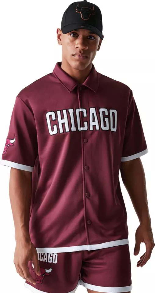 Tröja New Era NBA Snap Button Chicago Bulls Shirt