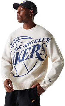 Sweater New Era New Era NBA Knit Los Angeles Lakers Sweatshirt