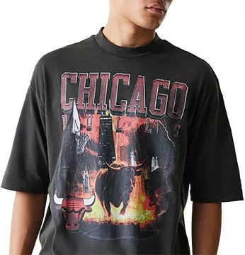 Unisex tričko New Era NBA Chicago Bulls Washed Graphic
