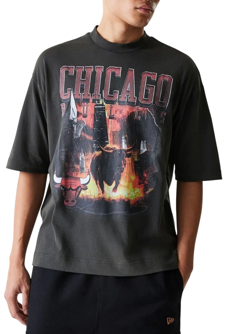 Unisex tričko New Era NBA Chicago Bulls Washed Graphic