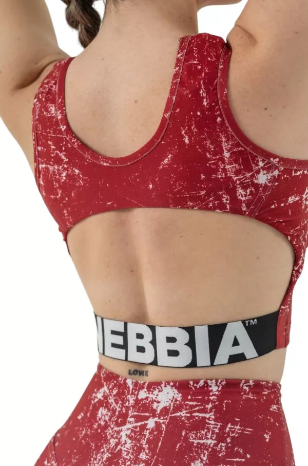 Linne Nebbia Crop Tank Top Rough Girl Red XS Fitness T-Shirt
