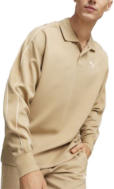 Puma T7 Crew Poloshirt Braun F83 Melegítő felsők