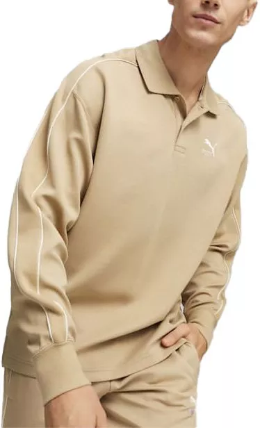 Puma T7 Crew Poloshirt Braun F83 Melegítő felsők
