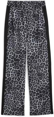 T7 LEO LUXE All-Over Print Straight Pants Women