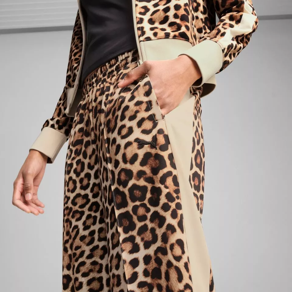 Puma T7 LEO LUXE All-Over Print Straight Pants Women Nadrágok