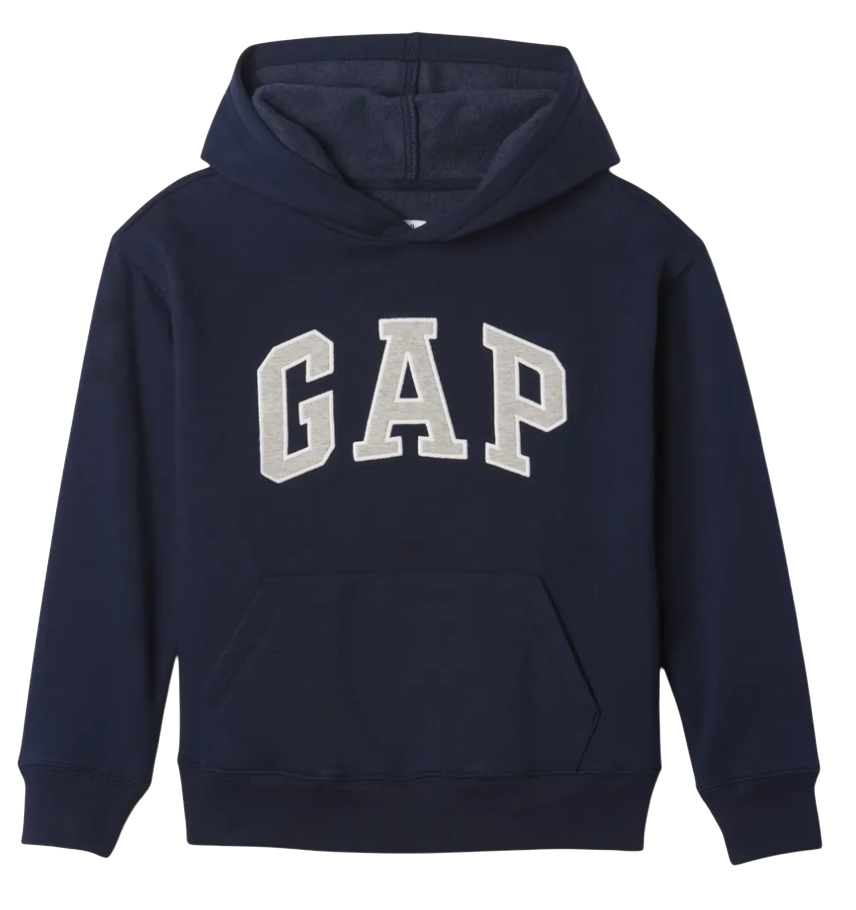 Суитшърт с качулка GAP Heritage Logo Pullover