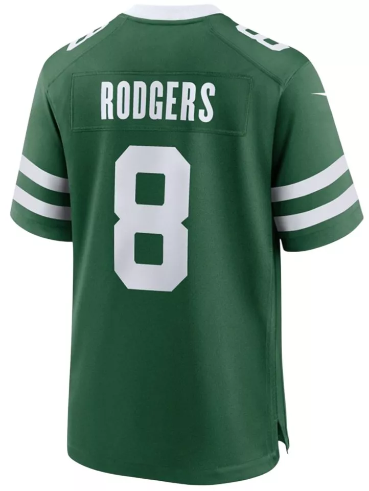 Camiseta de fútbol Nike NFL New York Jets Aaron Rodgers 8 Jersey