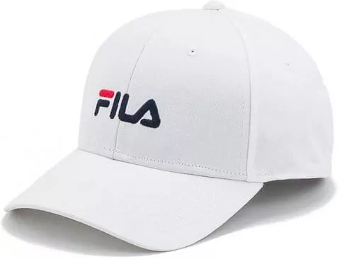 6 PANEL CAP with linear logo/strap back