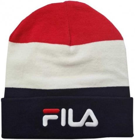 BLOCKED SLOUCHY BEANIE with linear logo