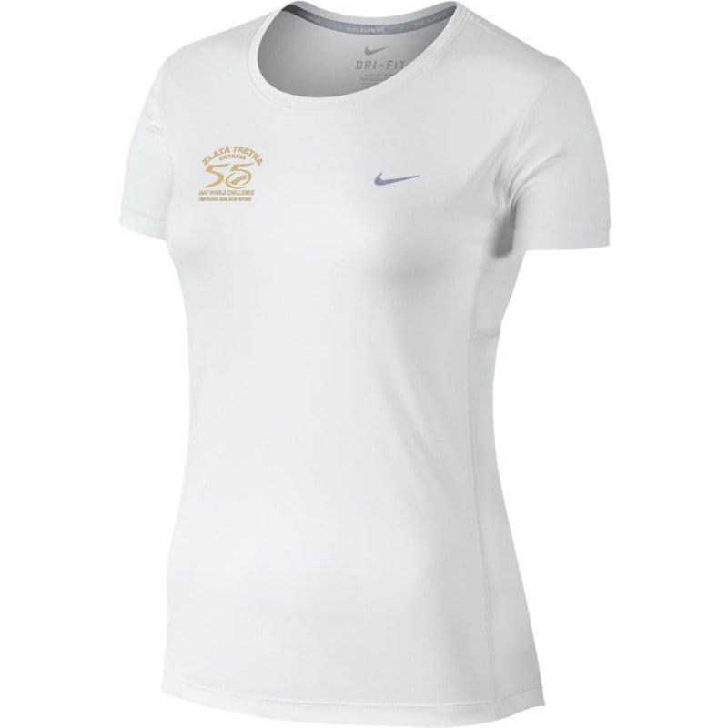 Тениска Nike MILER SHORT SLEEVE Zlata tretra